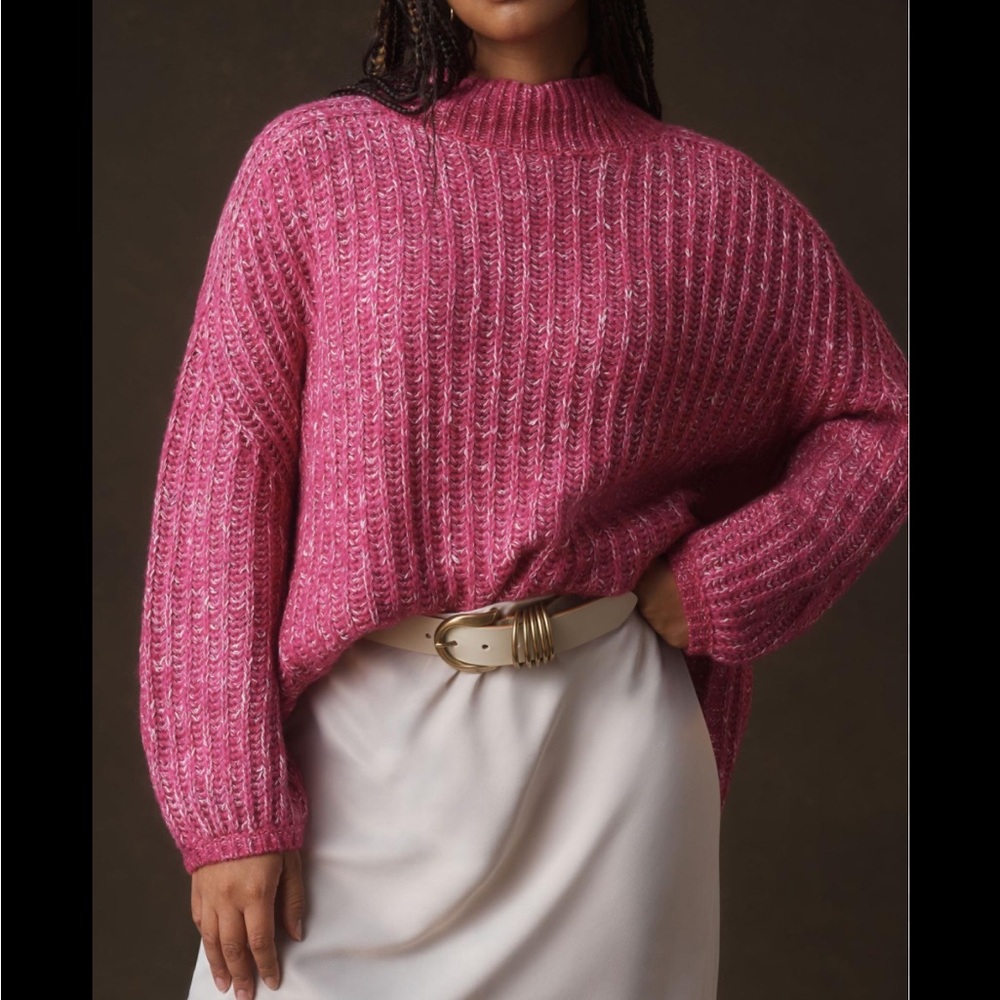 Anthropologie Pilcro textured oversized tunic sweater size XS
